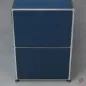 Preview: USM Haller Sideboard Stahlblau mit vier offenen Fächern gebraucht
