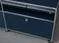 Preview: USM Haller Sideboard mit Schubladen und Schubfächern in Stahlblau gebraucht