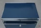 Preview: USM Haller Medienboard in Stahlblau mit zwei Schubladen und Schubfach gebraucht