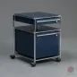 Preview: USM Haller Rollcontainer Stahlblau mit zwei Schubladen gebraucht