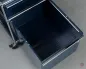Preview: USM Haller Rollcontainer Stahlblau mit zwei Schubladen gebraucht