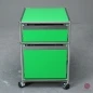 Preview: USM Haller Rollcontainer Grün mit zwei Schubladen gebraucht