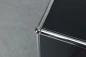 Preview: USM Haller Sideboard Schwarz mit zwei Klapptüren und vier Fächern gebraucht
