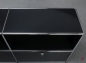 Preview: USM Haller Sideboard Graphitschwarz mit zwei Schubtüren gebraucht