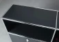 Mobile Preview: USM Haller Sideboard Schwarz mit zwei Klapptüren gebraucht
