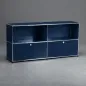 Preview: USM Haller Sideboard Stahblau mit 2x Klapptüren gebraucht