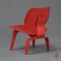 Preview: Vitra Plywood LCW Lounge Chair rot lackiert gebraucht