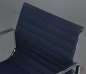 Preview: Alu Chair mit blauem Track Stoff verchromt Preview: Alu Chair mit blauem Track Stoff verchromt