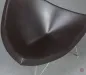 Preview: Vitra Coconut Chair mit Ottoman Leder Braun gebraucht