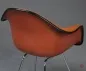 Preview: Vitra DAX Fiberglas Armchair in Orange 1970er Vintage mit Polster gebraucht
