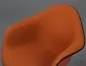 Preview: Vitra DAX Fiberglas Armchair in Orange 1970er Vintage mit Polster gebraucht