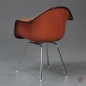 Preview: Vitra DAX Fiberglas Armchair in Orange 1970er Vintage mit Polster gebraucht