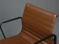 Preview: Vitra EA 117 Aluminium Chair mit braunem Leder Gestell Schwarz gebraucht