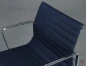Preview: Alu Chair mit blauem Track Stoff verchromt Preview: Alu Chair mit blauem Track Stoff verchromt