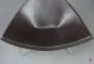 Preview: Vitra Coconut Chair mit Ottoman Leder Braun gebraucht