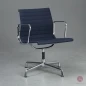 Preview: Alu Chair mit blauem Track Stoff verchromt Preview: Alu Chair mit blauem Track Stoff verchromt