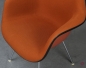 Preview: Vitra DAX Fiberglas Armchair in Orange 1970er Vintage mit Polster gebraucht