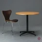 Preview: Vitra Bistro Table Eiche 80 cm, Gestell schwarz - gebraucht