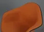 Preview: Vitra DAX Fiberglas Armchair Orange mit Vollpolster Gestell schwarz gebraucht