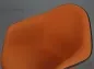 Preview: Vitra DAX Fiberglas Armchair Orange mit Vollpolster Gestell schwarz gebraucht