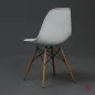 Preview: Vitra Side Chair DSW in Weiß mit hellem Ahorn Gestell gebraucht