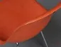 Preview: Vitra Eames Side Chair Orange Fiberglass mit Metallgestell gebraucht