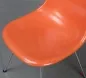 Preview: Vitra Eames Side Chair Orange Fiberglass mit Metallgestell gebraucht