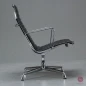 Mobile Preview: Vitra EA 116 Aluminium Chair Sessel Leder Schwarz gebraucht