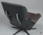 Preview: Vitra Eames Lounge Chair Schwarz mit dunkelbraunem Leder gebraucht