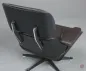Preview: Vitra Eames Lounge Chair Schwarz mit dunkelbraunem Leder gebraucht