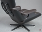 Preview: Vitra Eames Lounge Chair Schwarz mit dunkelbraunem Leder gebraucht