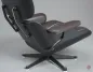 Preview: Vitra Eames Lounge Chair Schwarz mit dunkelbraunem Leder gebraucht