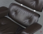 Preview: Vitra Eames Lounge Chair Schwarz mit dunkelbraunem Leder gebraucht