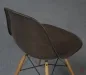 Preview: Vitra Eames Side Chair Braun Fiberglass mit Holzgestell gebraucht