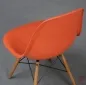 Preview: Vitra Eames Side Chair Orange Fiberglass mit Holzgestell gebraucht