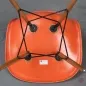 Preview: Vitra Eames Side Chair Orange Fiberglass mit Holzgestell gebraucht