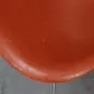 Preview: Vitra Eames Side Chair Terracotta Rot Fiberglass mit Metallgestell gebraucht