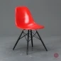 Mobile Preview: Vitra Eames DSW Side Chair Fiberglas Hermann Miller Rot Ahorngestell gebraucht