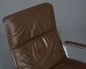 Preview: Wilkhahn Lounge Sessel und Ottomane Leder braun - gebraucht