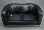 Preview: Zanotta Onda 2-Sitzer Sofa Leder Schwarz gebraucht
