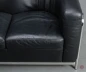 Preview: Zanotta Onda 2-Sitzer Sofa Leder Schwarz gebraucht