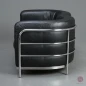 Preview: Zanotta Onda 2-Sitzer Sofa Leder Schwarz gebraucht