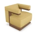 Preview: Tecta F51 Gelb mit Nussbaum Gestell Preview: Tecta F51 Gelb mit Nussbaum Gestell