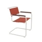 Preview: Thonet S 34 V Freischwinger Gestell perlweiß Stoff Leyton