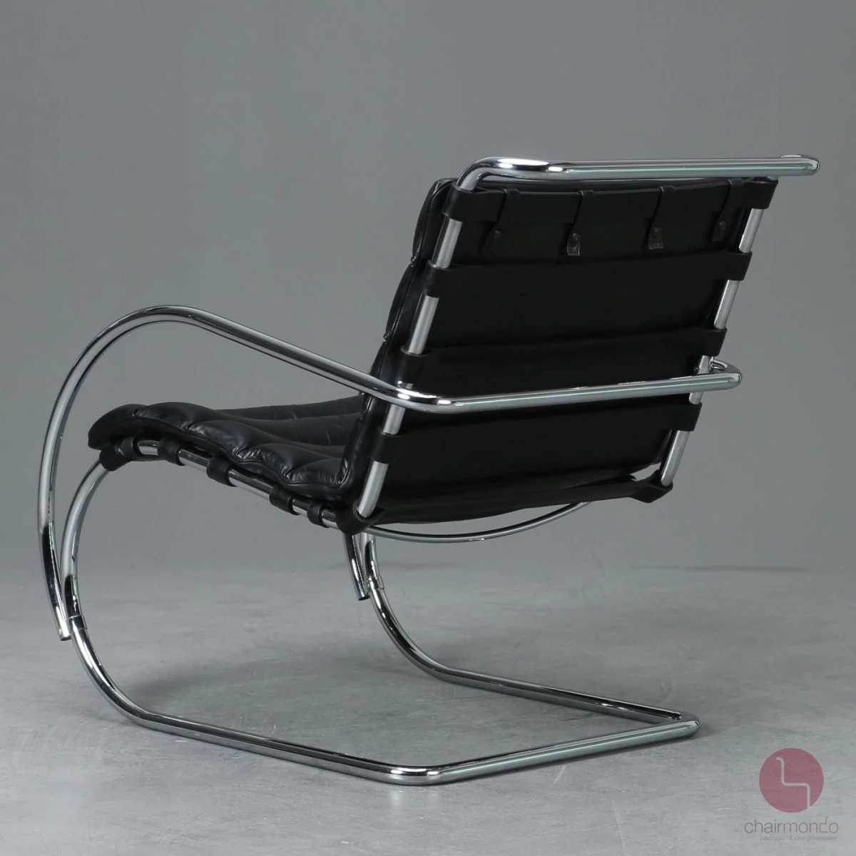 Knoll MR Lounge Sessel mit Armlehnen in Schwarz Freischwinger gebraucht