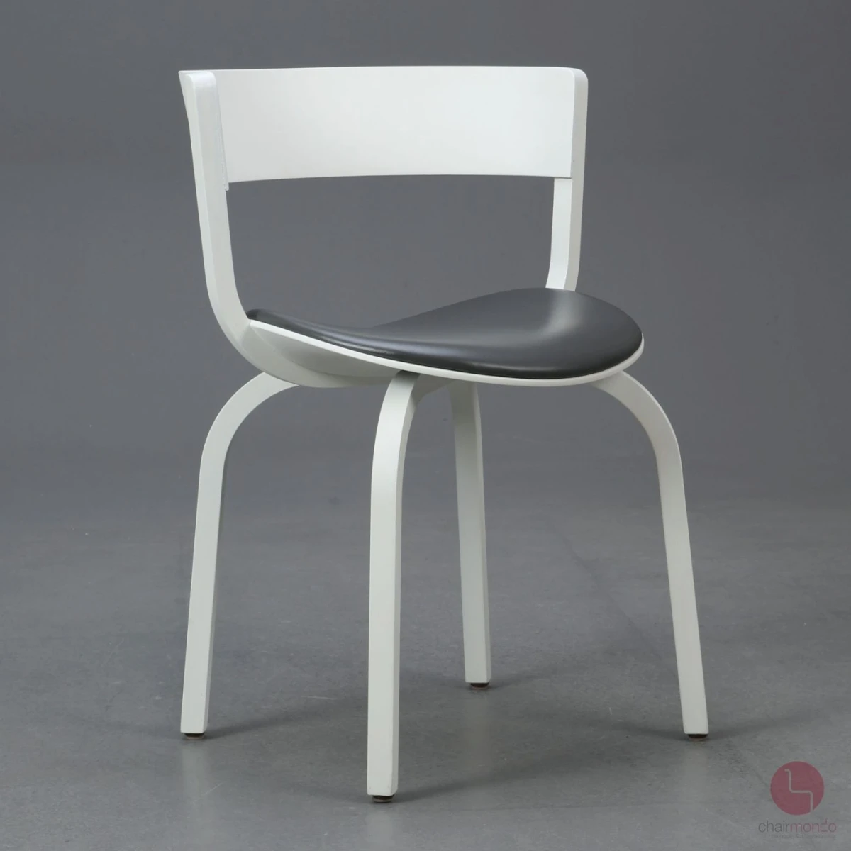 Thonet 404 SPF Leder Grau Bugholzstuhl Weiß gebraucht