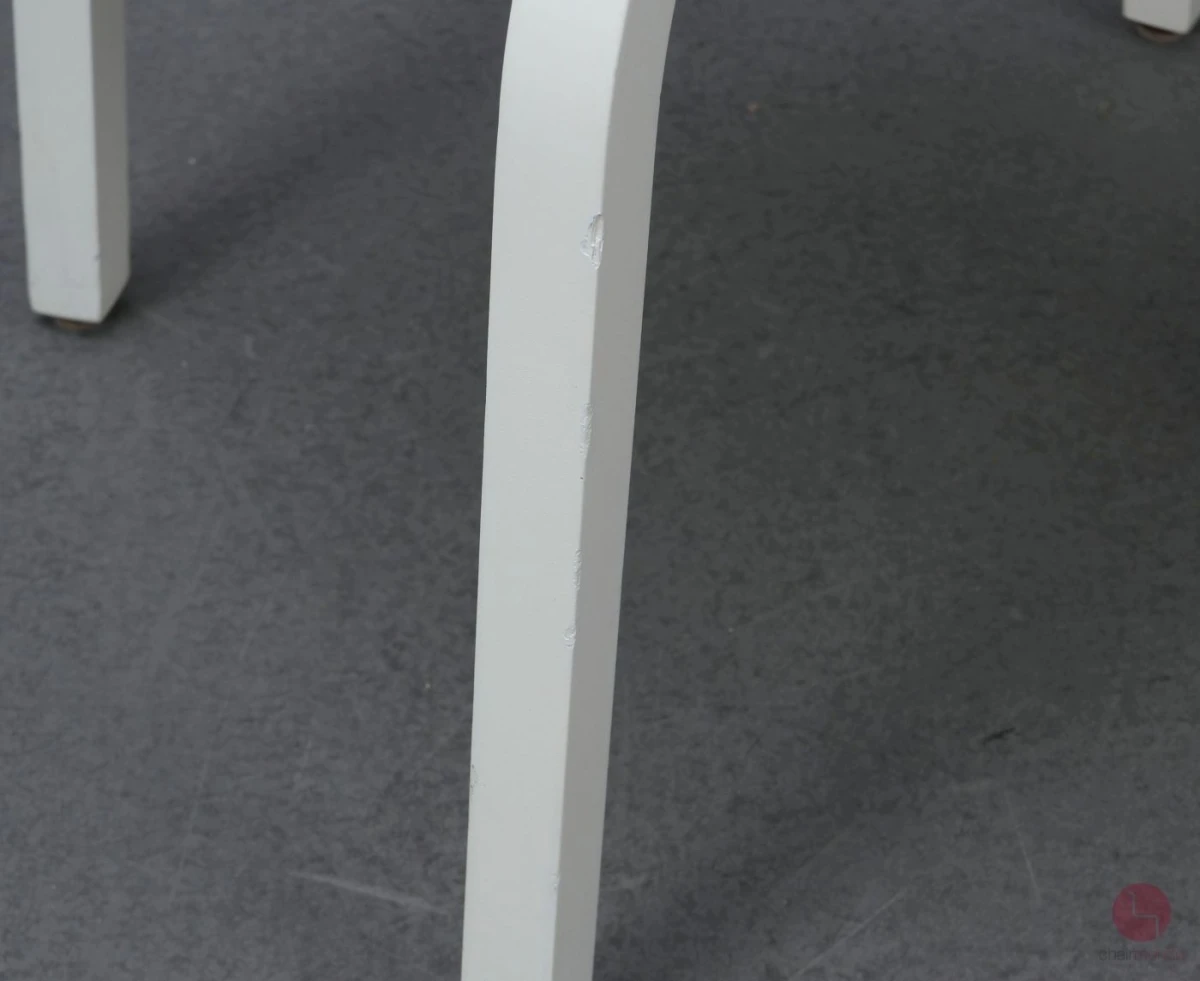 Thonet 404 SPF Leder Grau Bugholzstuhl Weiß gebraucht
