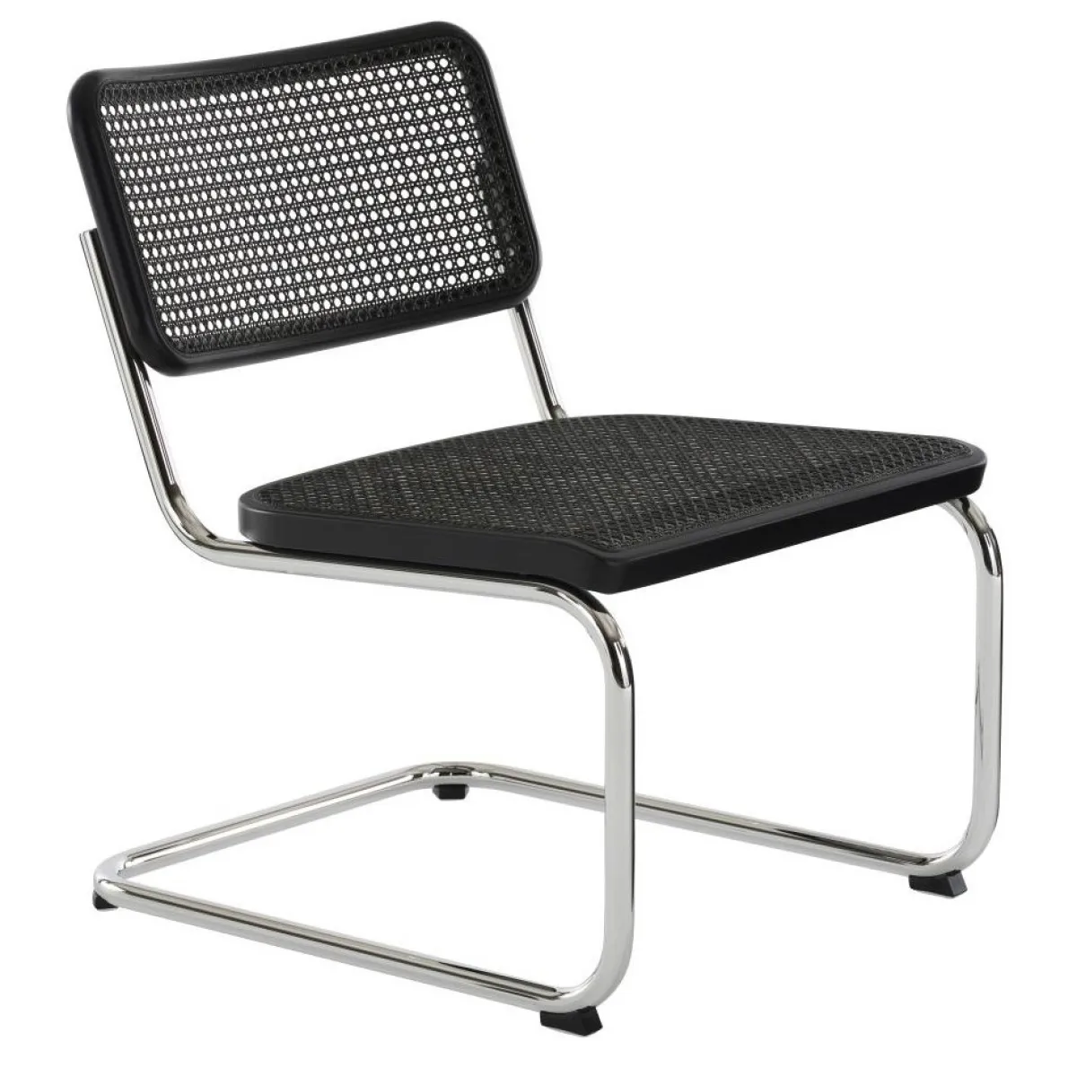 Thonet S 32 VL Dark Melange Geflecht aus Buche schwarz gebeizt