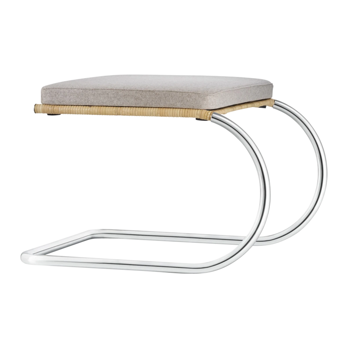 C35 Ottoman Hocker Rohrgeflecht
