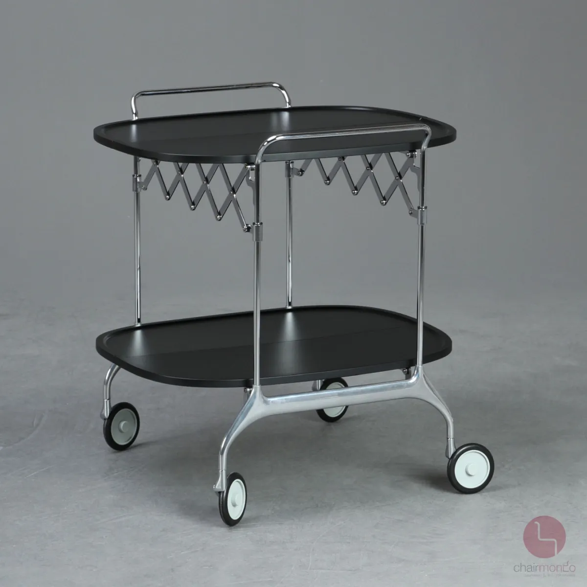 Kartell Servierwagen Gastone klappbar Schwarz gebraucht
